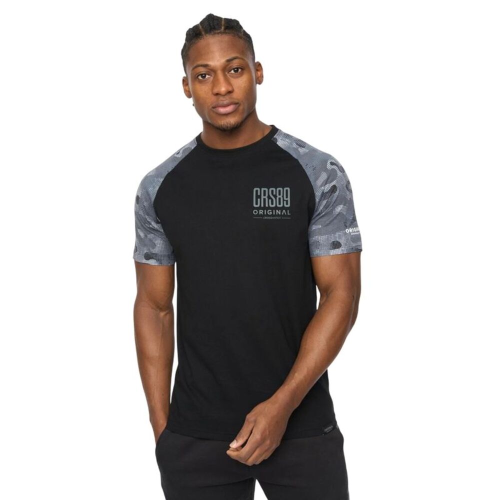 Crosshatch Mens Branton T-Shirt / Black